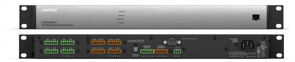 Bose ControlSpace ESP-880A Processor - Side View